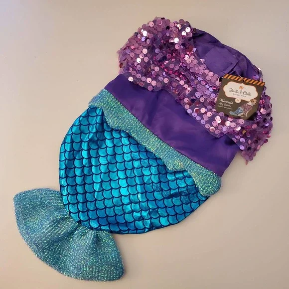 Purple and Blue Mermaid Dog Costume - Picture 2 of 5